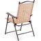 Costway Set of 2 Patio Folding Sling Back Chairs Camping Deck Garden Beach Yellow